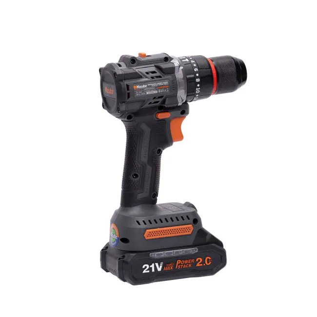 Masina de gaurit / insurubat, cu percutie, KZUBR KBLEID-21V-10, cu 2 acumulatori, 21 V, 2 Ah, Li-Ion, 1400 Rot/min, 18+1, 60 Nm, Brushless Masina de gaurit / insurubat, cu percutie, KZUBR KBLEID-21V-10, cu 2 acumulatori, 21 V, 2 Ah, Li-Ion, 1400 Rot/min, 18+1, 60 Nm, Brushless
