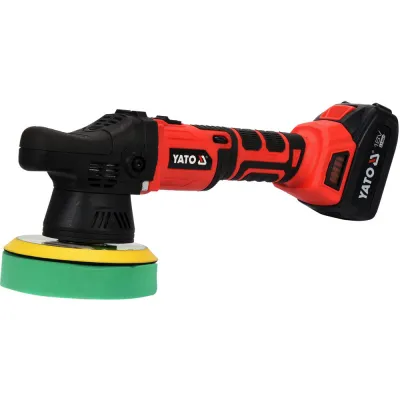 Masina de lustruit cu 1 acumulator, Yato YT-82920, Li-Ion, 18 V, 3 Ah, 150 mm, valiza plastic