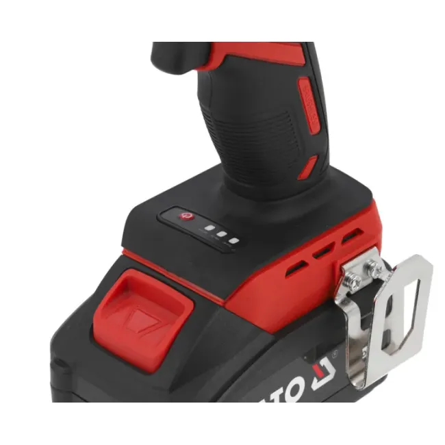Masina de insurubat cu impact cu 1 acumulator, Yato YT-828075, Li-Ion, 18 V, 4 Ah, patrat 3/4 inch, 2000 Nm, valiza plastic