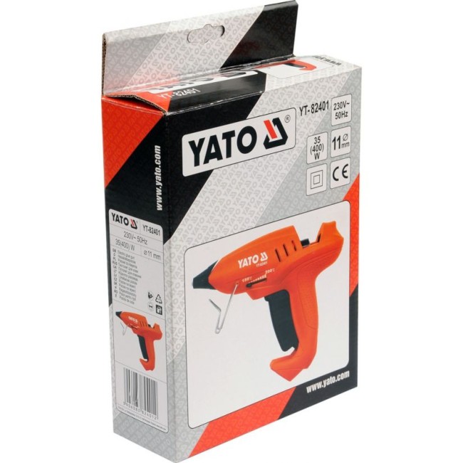Pistol de lipit cu bagheta siliconica Yato YT-82401, 400 W, 11 mm, 15 g/min
