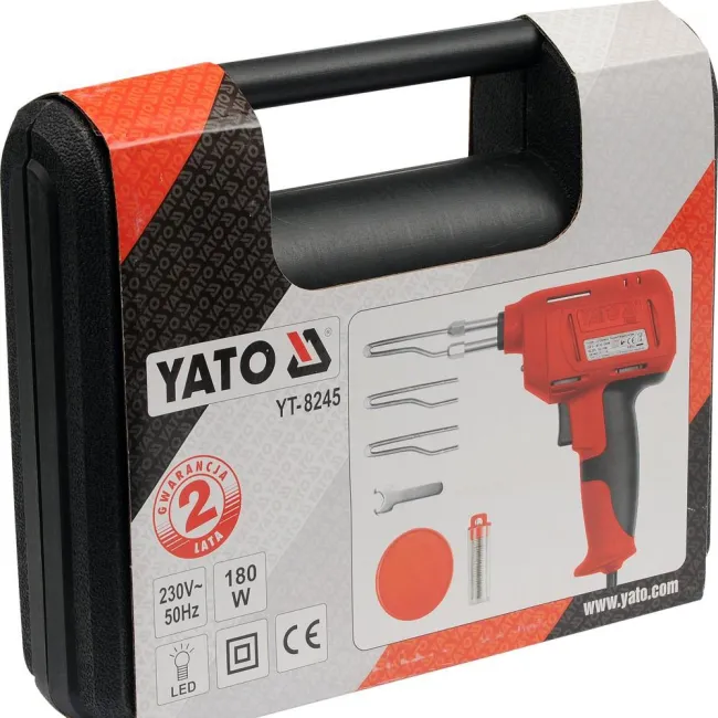 Pistol de lipit cu fludor Yato YT-82451, 200 W, 500 grade C, cu accesorii, in valiza