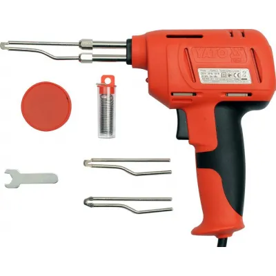 Pistol de lipit cu fludor Yato YT-8245, 180 W, 350 grade C, cu accesorii, in valiza Pistol de lipit cu fludor Yato YT-8245, 180 W, 350 grade C, cu accesorii, in valiza