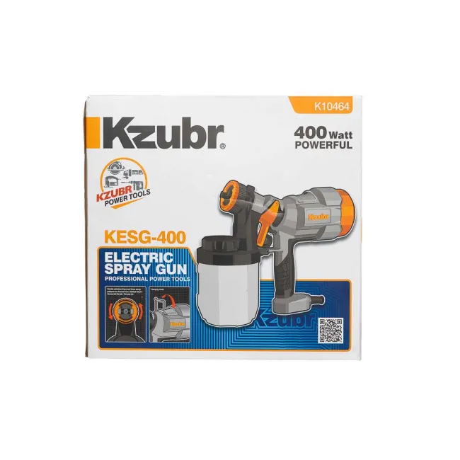 Pistol de vopsit electric Kzubr KESG-400, 400 W, 900 ml, 800ml/min Pistol de vopsit electric Kzubr KESG-400, 400 W, 900 ml, 800ml/min