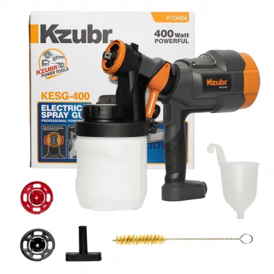 Pistol de vopsit electric Kzubr KESG-400, 400 W, 900 ml, 800ml/min Pistol de vopsit electric Kzubr KESG-400, 400 W, 900 ml, 800ml/min