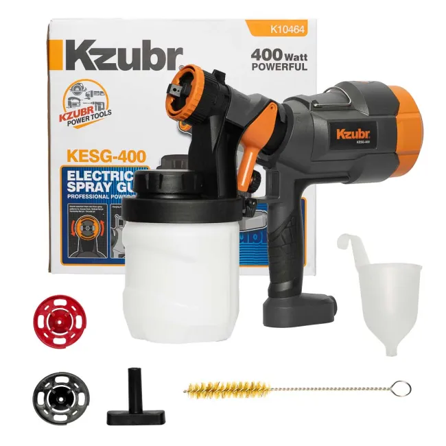 Pistol de vopsit electric Kzubr KESG-400, 400 W, 900 ml, 800ml/min Pistol de vopsit electric Kzubr KESG-400, 400 W, 900 ml, 800ml/min
