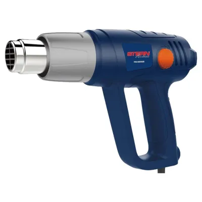 Suflanta cu aer cald, Stern HG2000B, 2000 W, 3 trepte de caldura, 600°C temperatura maxima, 500 l/min debit aer, 4 duze, valiza transport Suflanta cu aer cald, Stern HG2000B, 2000 W, 3 trepte de caldura, 600°C temperatura maxima, 500 l/min debit aer, 4 duze, valiza transport