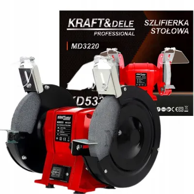 Polizor de banc Kraft&Dele KD532, 150 mm, 1500 W, 2950 RPM