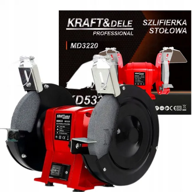 Polizor de banc Kraft&Dele KD532, 150 mm, 1500 W, 2950 RPM