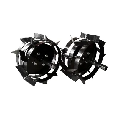 Set 2 Roti Metalice Motosapa, Motocultor 4.00 - 8, 400mm, cu manicoti