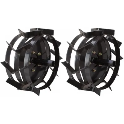 Set roti metalice cu manicot pentru motocultor, diametru 350 mm