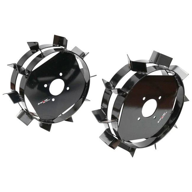 Set roti metalice cu manicot pentru motocultor, diametru 390 mm, interior manicot 33 mm