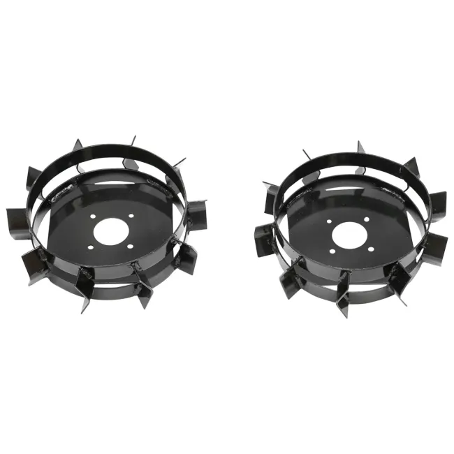 Set roti metalice cu manicot pentru motocultor, diametru 390 mm, interior manicot 33 mm