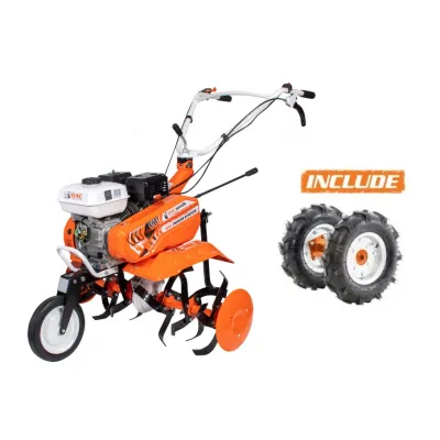 Motosapa pe benzina Ruris DAC 6000K, 7 CP, 163 cc, 4 timpi, 2+1 viteze, 83 cm latime lucru, 29 cm adancime lucru, roti cauciuc 4.00-8 incluse Motosapa pe benzina Ruris DAC 6000K, 7 CP, 163 cc, 4 timpi, 2+1 viteze, 83 cm latime lucru, 29 cm adancime lucru, roti cauciuc 4.00-8 incluse
