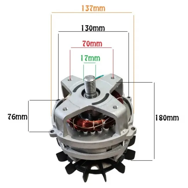 Motor electric compatibil cu betoniera Altrad, Limex, Braco, Panzer, Evo, Mk, Lescha, Agrimotor, Liv, Guy Noel.