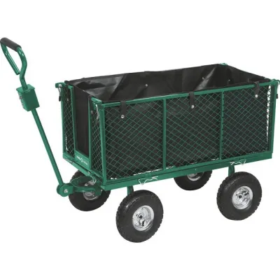 Carucior de gradina cu prelata, 200l  Carucior de gradina cu prelata, 200l