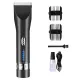Masina de tuns profesionala, cu acumulator, pentru caini, pisici, lama din otel inoxidabil, indicator led baterie, 1200mah, putere 10w, negru Masina de tuns profesionala, cu acumulator, pentru caini, pisici, lama din otel inoxidabil, indicator led baterie, 1200mah, putere 10w, negru