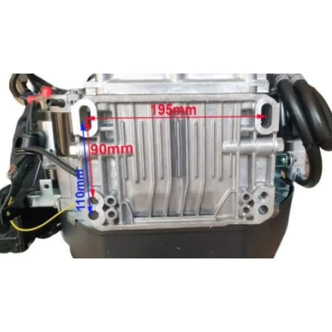 Motor pentru motocultoare si utilaje constructii cu ax orizontal, Zongshen GB680, ax 25.4 Ø - 75,7mm, 680cmc, 22 CP, V Twin