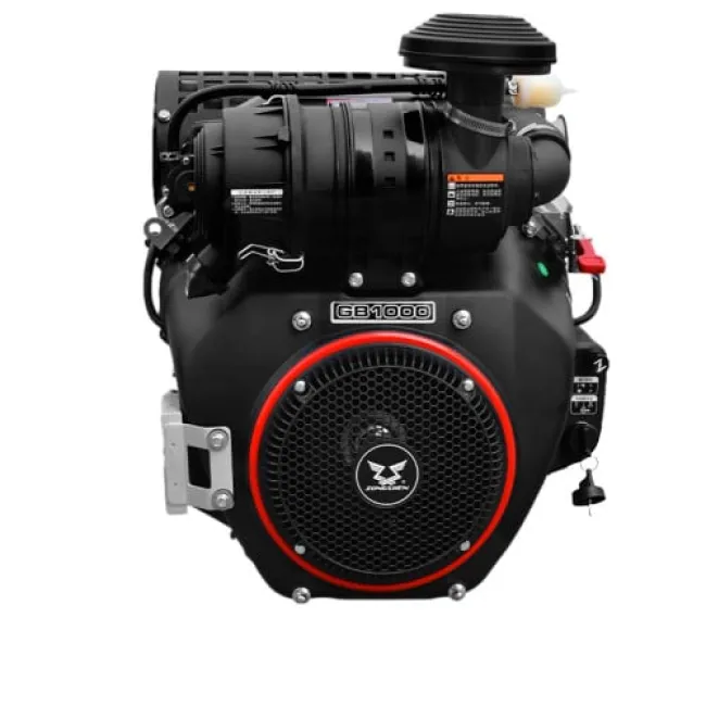 Motor pentru motocultoare si utilaje constructii, ax orizontal, Zongshen GB1000, ax Ø 28,5- 80mm, 32.5CP, Twin