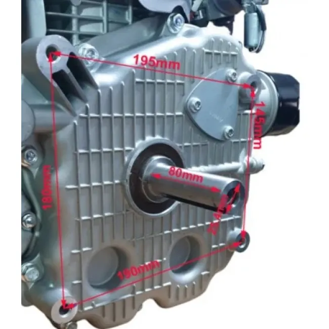 Motor pentru tractorase cu ax vertical, Zongshen XP620, ax 25.4 Ø - 87mm, 622cmc, 17.6 CP