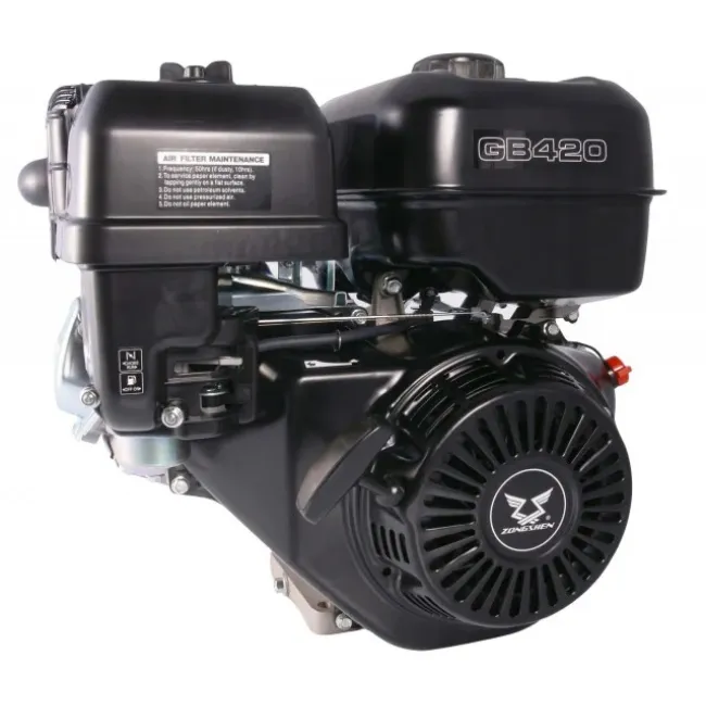 Motor pe benzina, Zongshen GB420, ax: 25,4 x 72 mm, 13cp