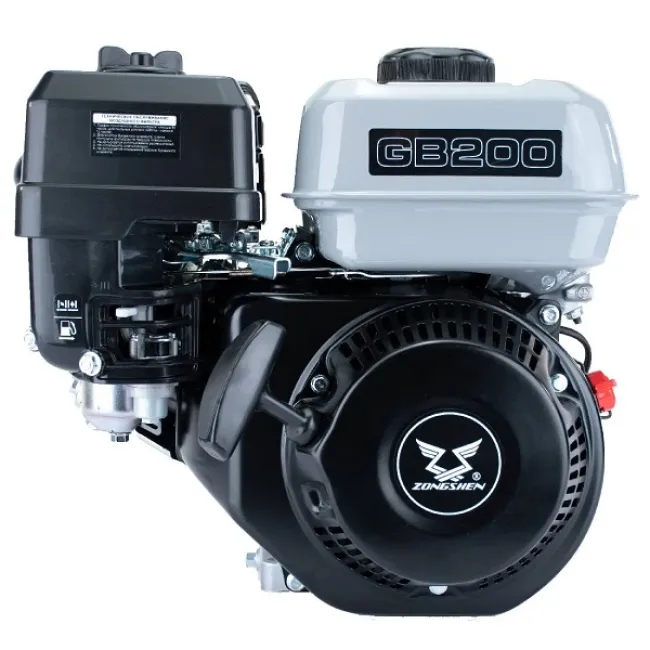 Motor pe benzina pentru motosapa, Zongshen GB200, 6.5 CP, ax: 19 x 64 mm