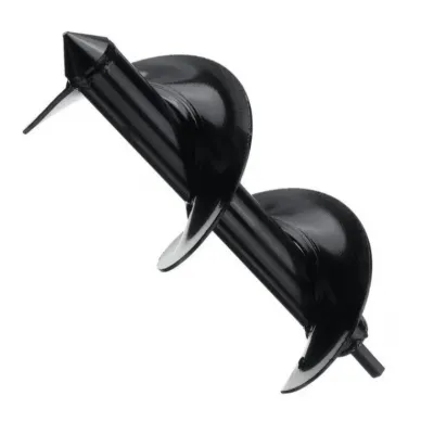 Burghiu pamant pentru bormasina si rotopercutor, diametru 80 mm, lungime 300 mm Burghiu pamant pentru bormasina si rotopercutor, diametru 80 mm, lungime 300 mm