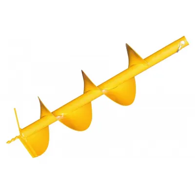 Burghiu pamant pentru motoburghiu Profesional, diametru 100mm, lungime 900mm, galben Burghiu pamant pentru motoburghiu Profesional, diametru 100mm, lungime 900mm, galben