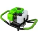 Motoburghiu pamant, Motoforeza Ieto TU 520, pe benzina, motor TEZ 2 timpi, 6 CP, 4.5 kW, burghiu inclus 150 mm