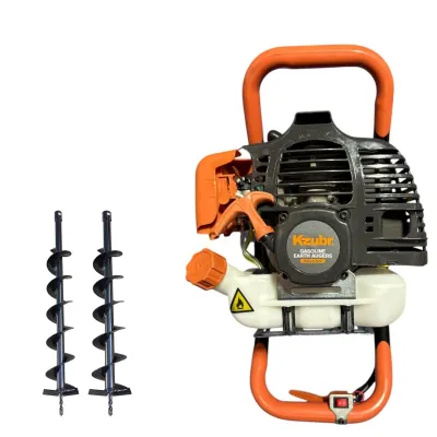 Motoburghiu pamant, Motoforeza KZUBR® KGEA-520, pe benzina, 2 timpi, 1400 W, 2 burghie incluse (100, 200mm) Motoburghiu pamant, Motoforeza KZUBR® KGEA-520, pe benzina, 2 timpi, 1400 W, 2 burghie incluse (100, 200mm)