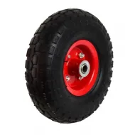 Roata liza, janta metal, 4.10/3.50-4 2PR, ax 20 mm