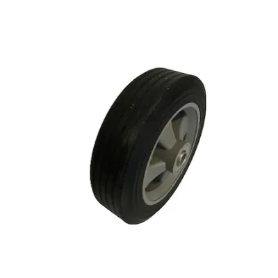Roata Carut cu Cauciuc Masiv, Diametru 250mm, Grosime 55mm, Ax 16mm Roata Carut cu Cauciuc Masiv, Diametru 250mm, Grosime 55mm, Ax 16mm