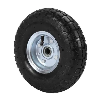 Roata liza, janta metal, 4.10/3.50-4 2PR, ax 16 mm Roata liza, janta metal, 4.10/3.50-4 2PR, ax 16 mm