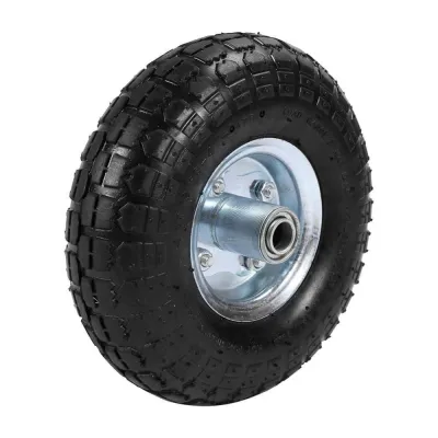 Roata liza, janta metal, 4.10/3.50-4 2PR, ax 16 mm Roata liza, janta metal, 4.10/3.50-4 2PR, ax 16 mm