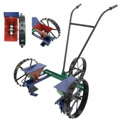 Semanatoare manuala cu doua randuri ,pentru rasaduri, cereale si legume Semanatoare manuala cu doua randuri ,pentru rasaduri, cereale si legume
