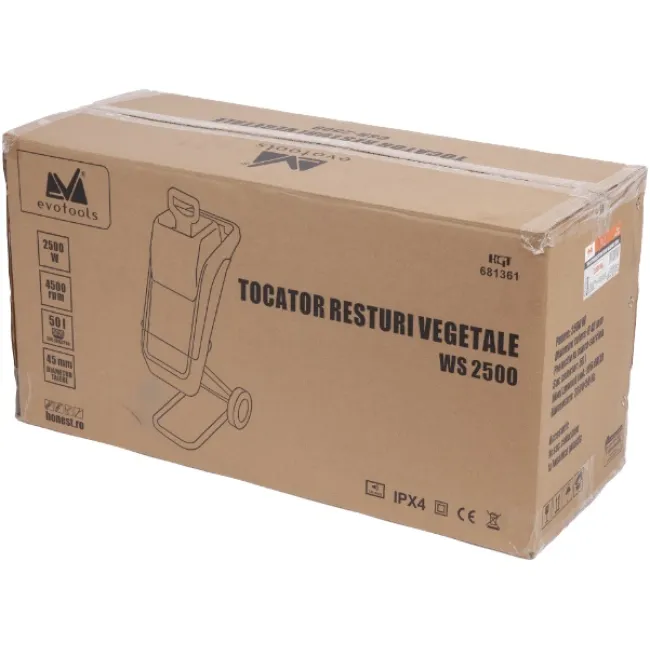 Tocator resturi vegetale Evotools WS 2500 EPTO, electric, 2500 W