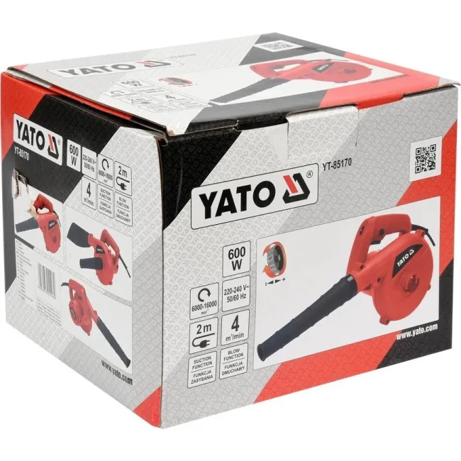 Suflanta / aspirator frunze, Yato YT-85170, 600 W Suflanta / aspirator frunze, Yato YT-85170, 600 W