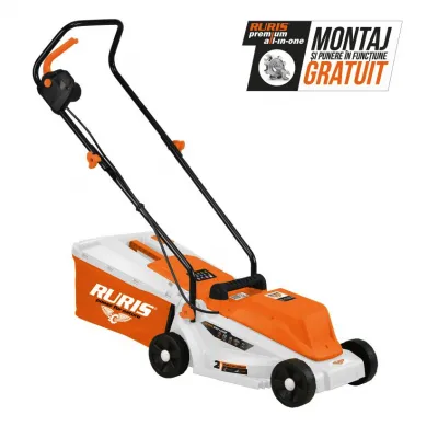 Masina de tuns gazon electrica, RURIS RXE 1200, 1200 W, 30L Masina de tuns gazon electrica, RURIS RXE 1200, 1200 W, 30L