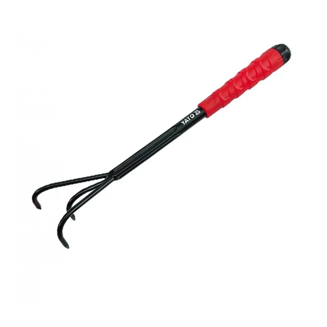 Cultivator din oțel, lungime 42 cm, 3 gheare, Yato YT-8868