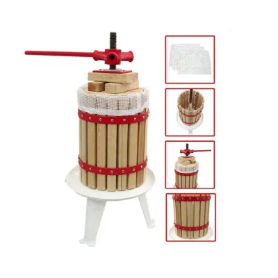 Teasc / Presa manuala pentru struguri din lemn, Elefant FP-6, 6L Teasc / Presa manuala pentru struguri din lemn, Elefant FP-6, 6L