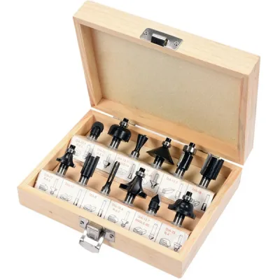 Set 12 freze pentru lemn, Vorel, 22550, 8mm Set 12 freze pentru lemn, Vorel, 22550, 8mm