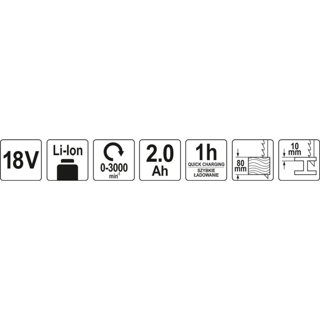 Fierăstrău sabie, 18V, li-ion Yato YT-82814