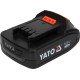 YATO Acumulator YATO, Li-Ion, 18V, 2Ah (YT-82842) YATO Acumulator YATO, Li-Ion, 18V, 2Ah (YT-82842)