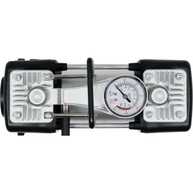 Compresor aer, auto, Yato YT-73462, 10 bar, 12 V, 250 W, buton On/Off, manometru analog, debit aer 60 l/min, adaptoare incluse