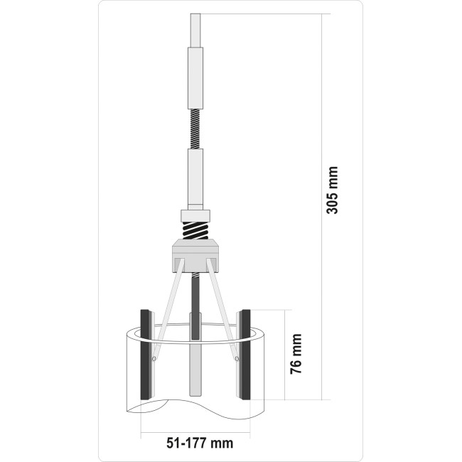 Dispozitiv pentru honuit clindrii Yato YT-05812, 51 - 177 mm, 205 mm Dispozitiv pentru honuit clindrii Yato YT-05812, 51 - 177 mm, 205 mm