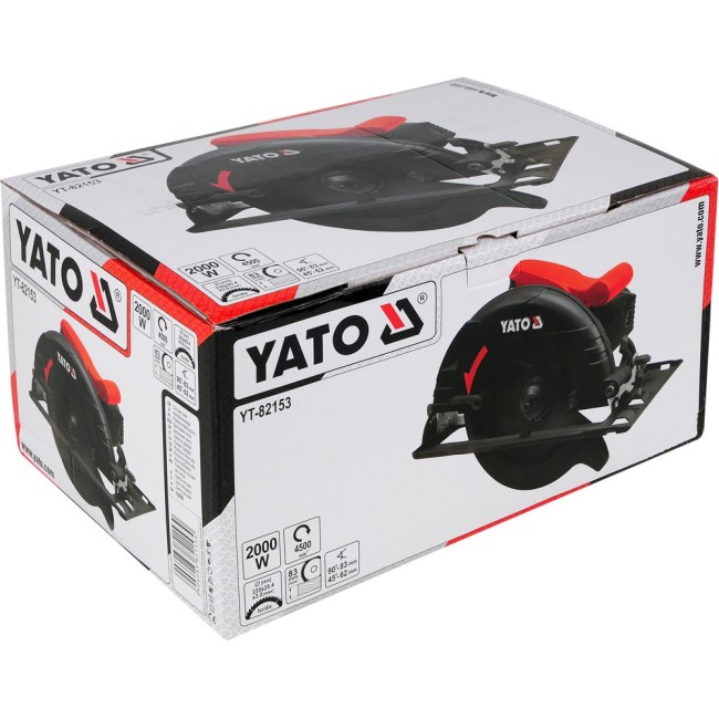 Fierastrau circular Yato YT-82153, 2000 W, 235 mm Fierastrau circular Yato YT-82153, 2000 W, 235 mm