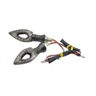 Set Doua Semnalizari Moto cu Led 12V, Lumina Galbena