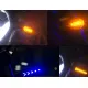 Set Doua Semnalizari Moto cu Led 12V, Lumina galbena / albastra, Semnalizare Led Dinamica
