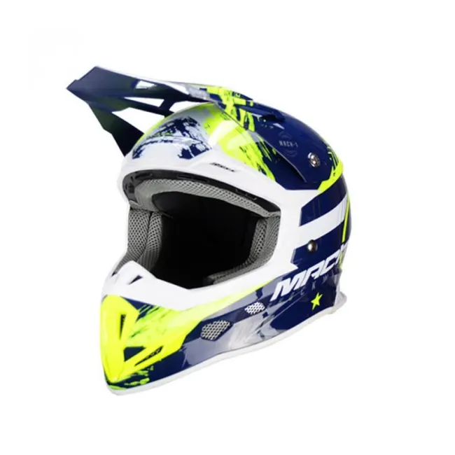 Casca cross Atv, Enduro Trendy 20 T-902, culoare albastru/galben neon, marimea L (59-60)