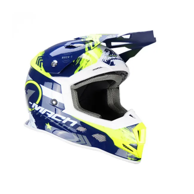 Casca cross Atv, Enduro Trendy 20 T-902, culoare albastru/galben neon, marimea L (59-60)