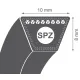 Curea de transmisie trapezoidala 9.5x8x1087 SPZ Delta Gates